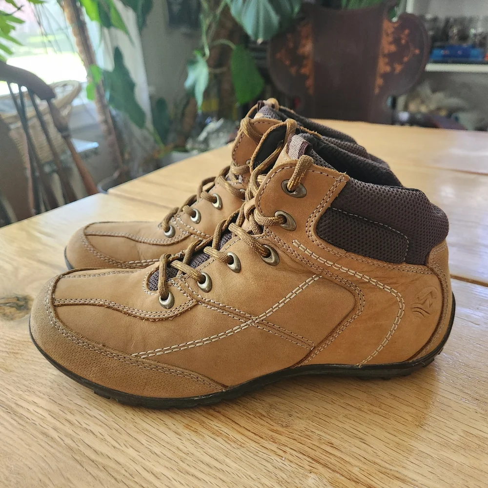 Zapatos Flexi Mens Boots Size 8.5 US/ 26.5 MEX Camel Brown Leather‎ Shoes
